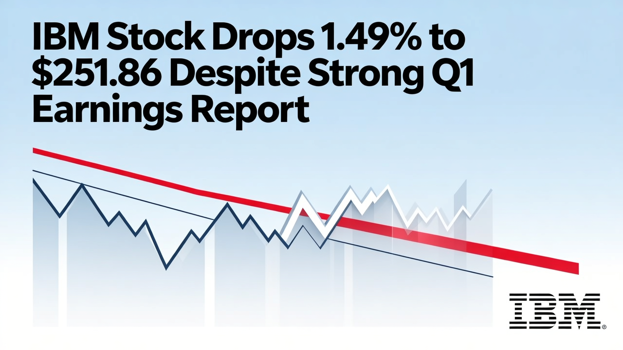 IBM Stock Drops 1.49% to $251.86 Despite Strong Q1 Earnings Report