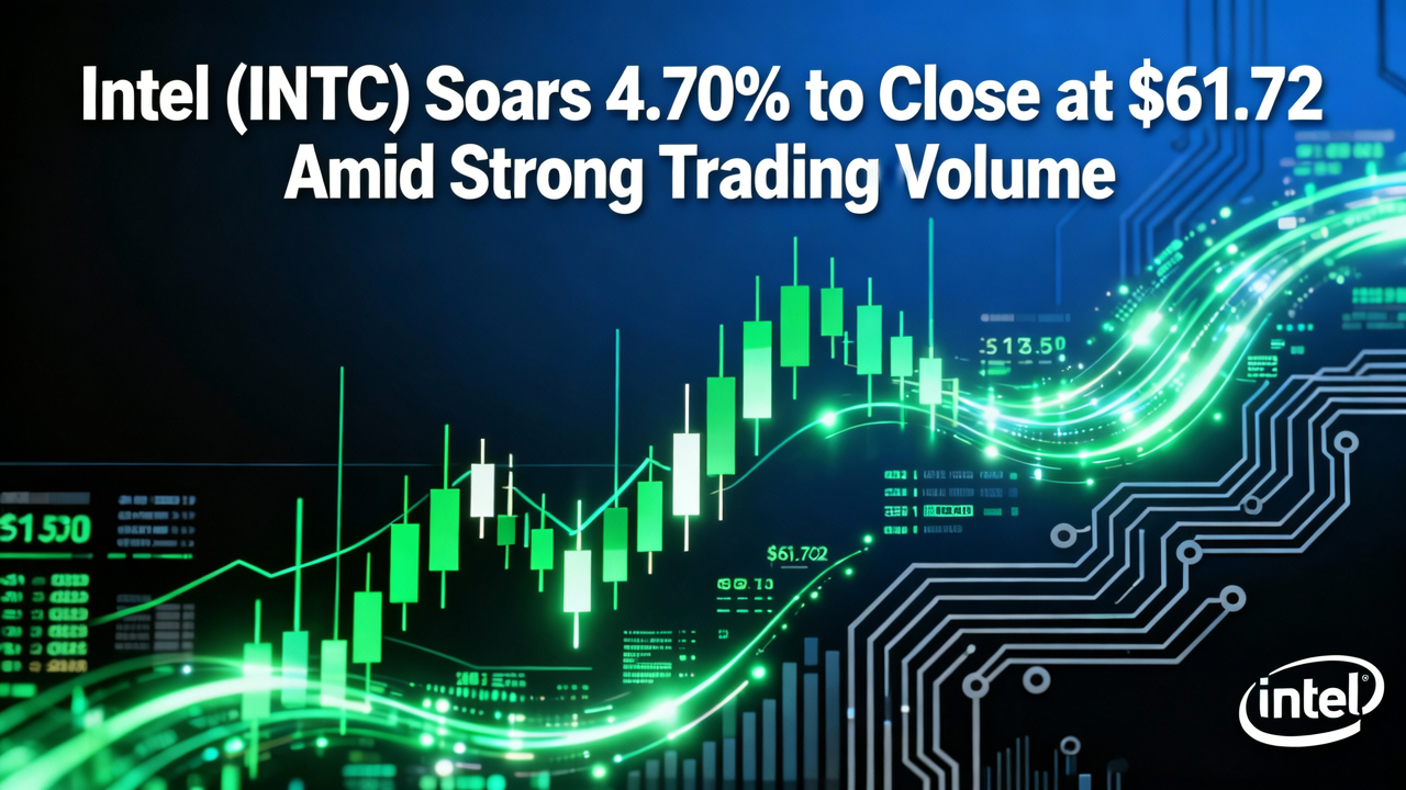 Intel (INTC) Soars 4.70% to Close at $61.72 Amid Strong Trading Volume