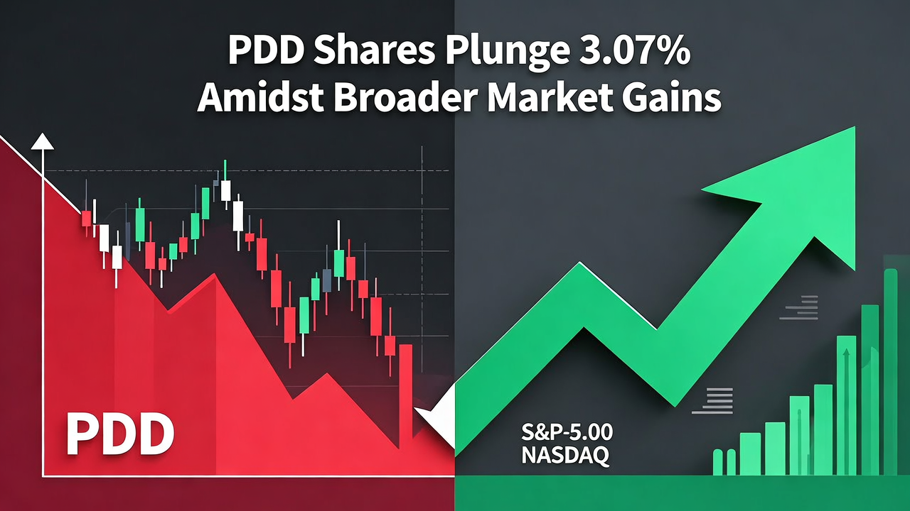 PDD Shares Plunge 3.07% Amidst Broader Market Gains