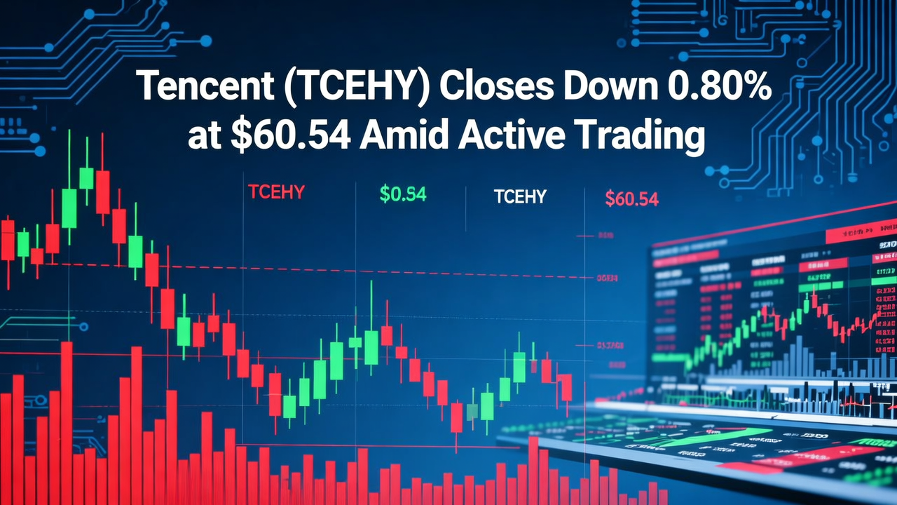 Tencent (TCEHY) Closes Down 0.80% at $60.54 Amid Active Trading