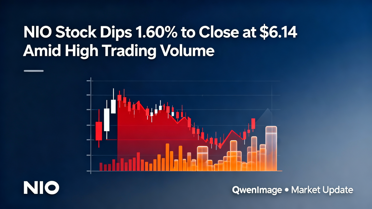 NIO Stock Dips 1.60% to Close at $6.14 Amid High Trading Volume