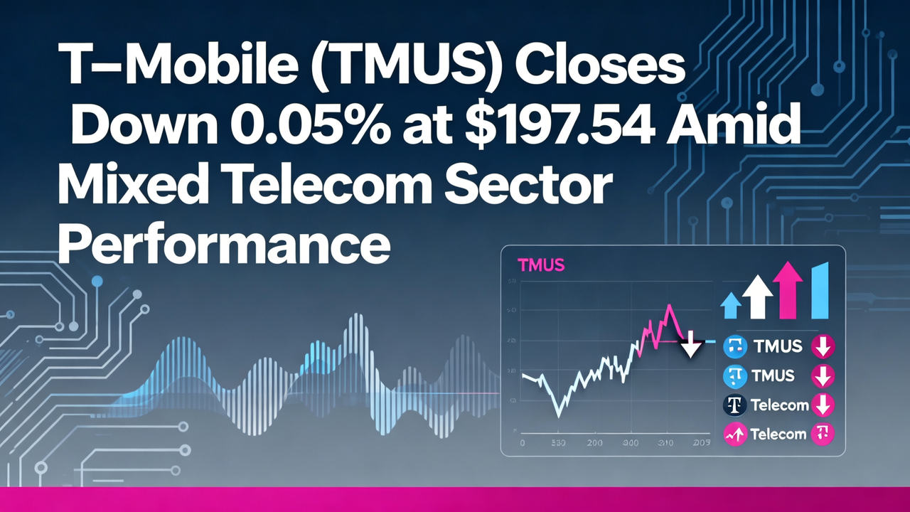 T-Mobile (TMUS) Closes Down 0.05% at $197.54 Amid Mixed Telecom Sector Performance