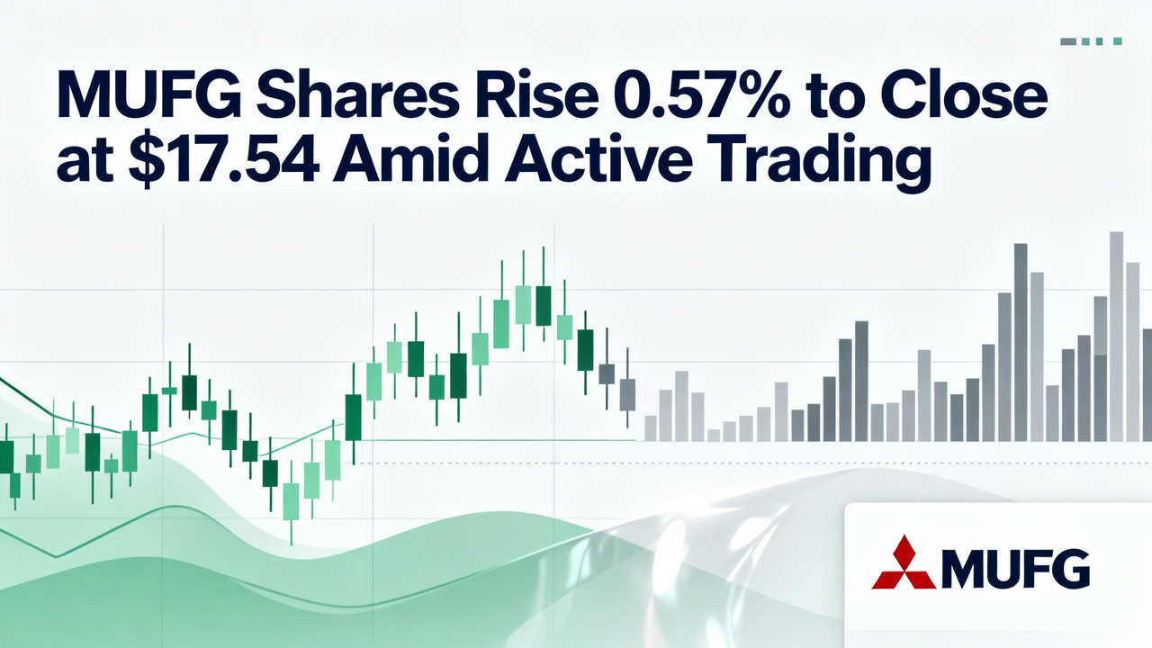 MUFG Shares Rise 0.57% to Close at $17.54 Amid Active Trading