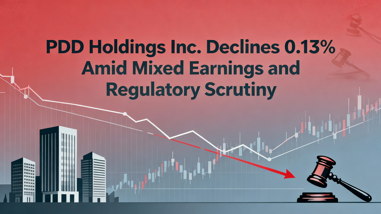 PDD Holdings Inc. Declines 0.13% Amid Mixed Earnings and Regulatory Scrutiny