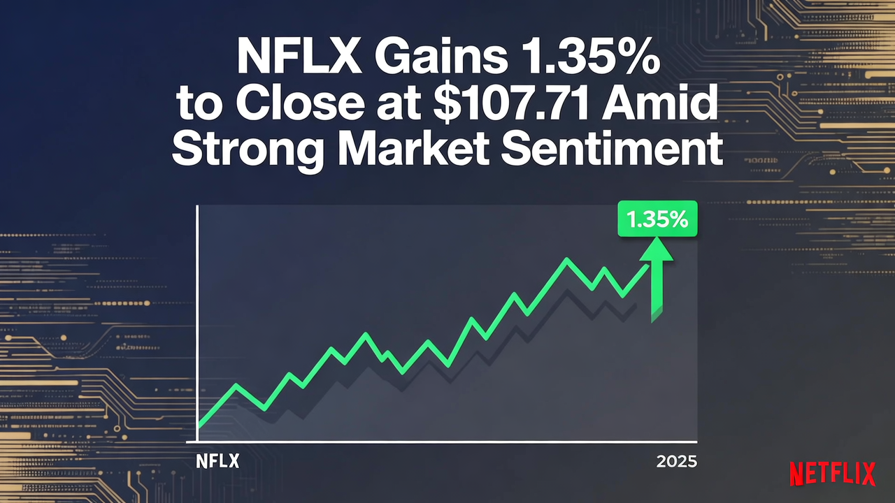NFLX Gains 1.35% to Close at $107.71 Amid Strong Market Sentiment