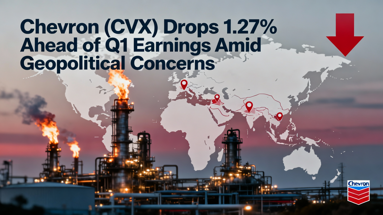 Chevron (CVX) Drops 1.27% Ahead of Q1 Earnings Amid Geopolitical Concerns