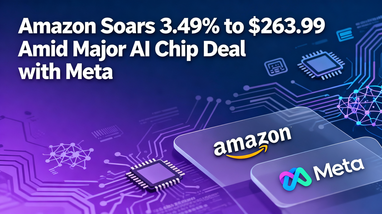 Amazon Soars 3.49% to $263.99 Amid Major AI Chip Deal with Meta