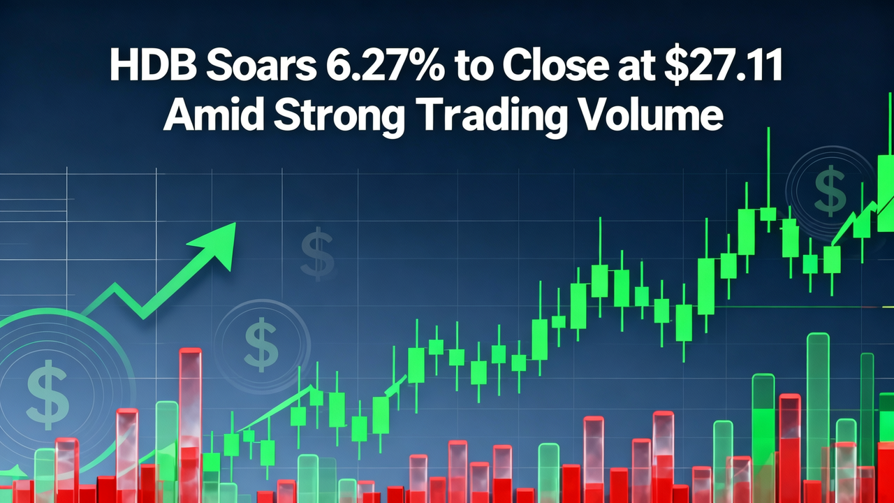 HDB Soars 6.27% to Close at $27.11 Amid Strong Trading Volume
