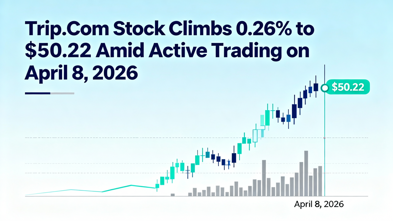 Trip.com Stock Climbs 0.26% to $50.22 Amid Active Trading on April 8, 2026
