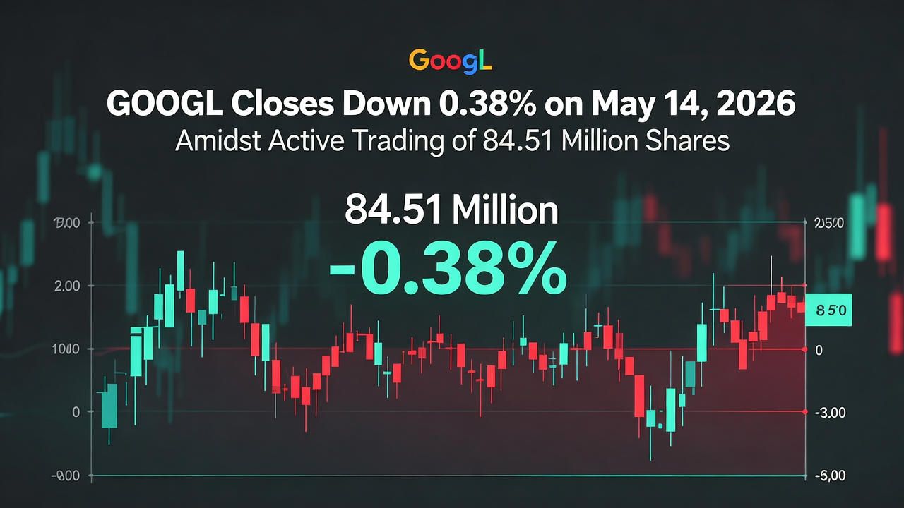 GOOGL Closes Down 0.38% on May 14, 2026, Amidst Active Trading of 84.51 Million Shares