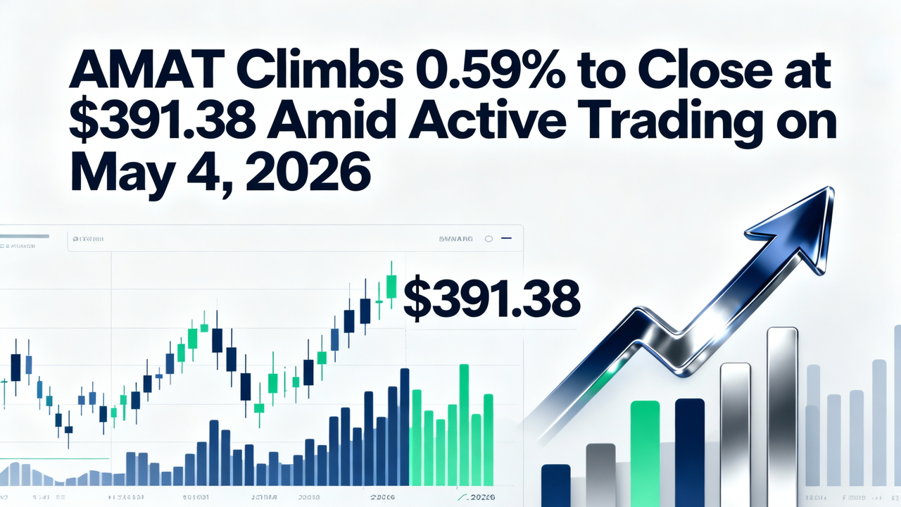 AMAT Climbs 0.59% to Close at $391.38 Amid Active Trading on May 4, 2026