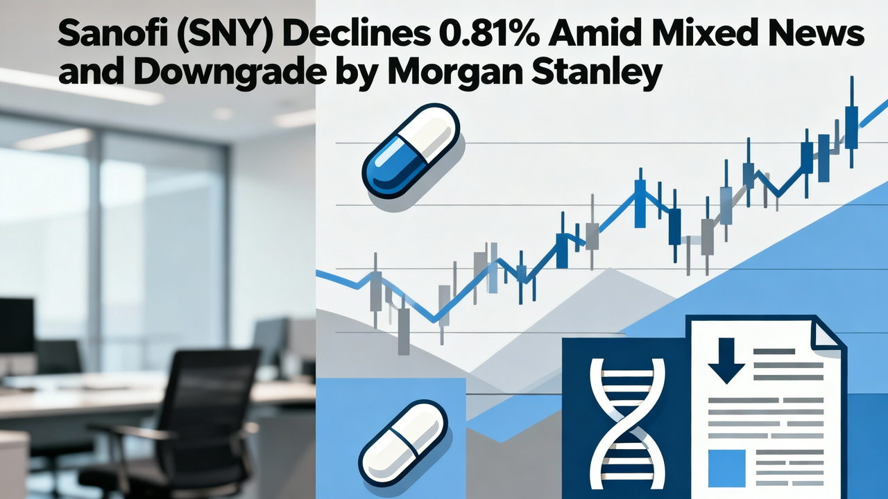 Sanofi (SNY) Declines 0.81% Amid Mixed News and Downgrade by Morgan Stanley