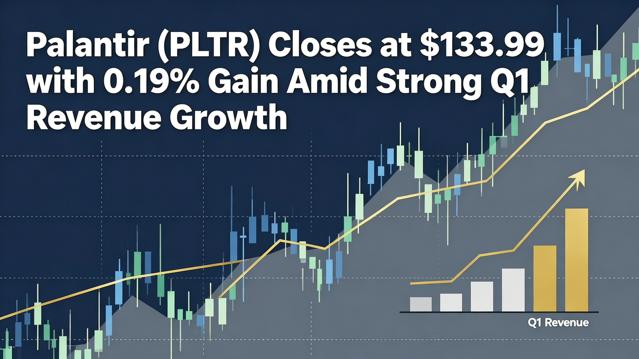 Palantir (PLTR) Closes at $133.99 with 0.19% Gain Amid Strong Q1 Revenue Growth