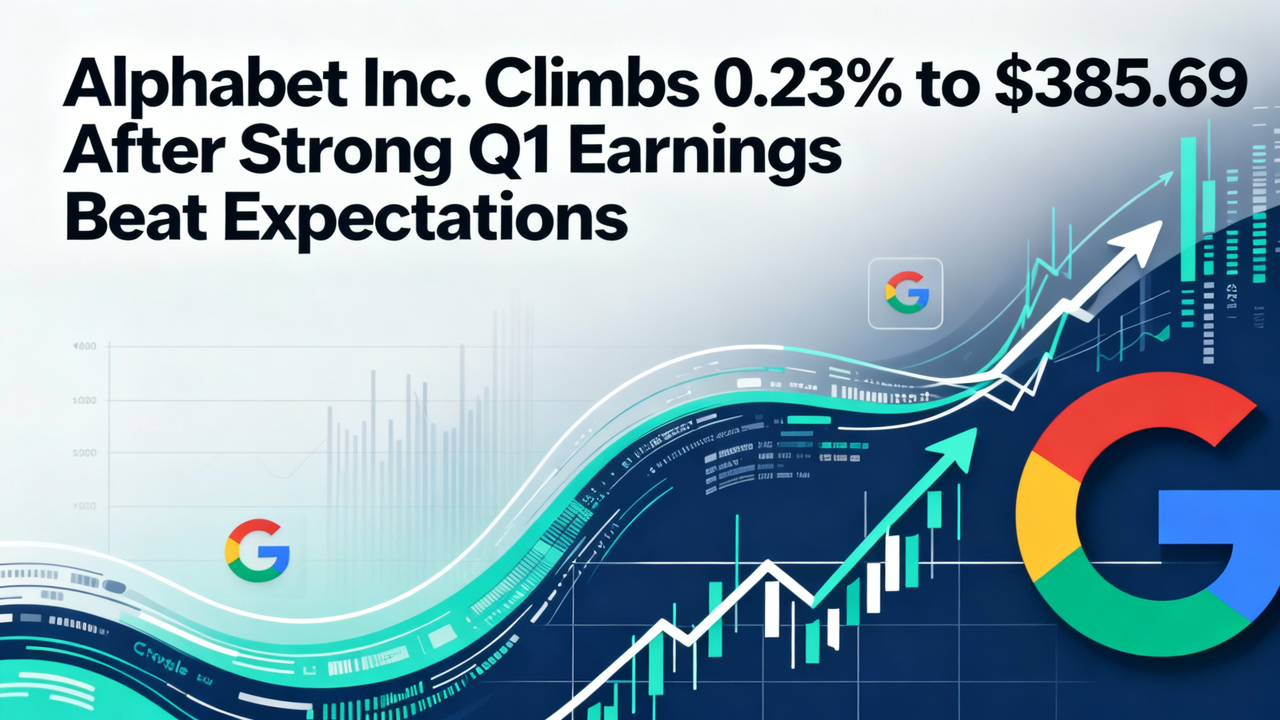 Alphabet Inc. Climbs 0.23% to $385.69 After Strong Q1 Earnings Beat Expectations