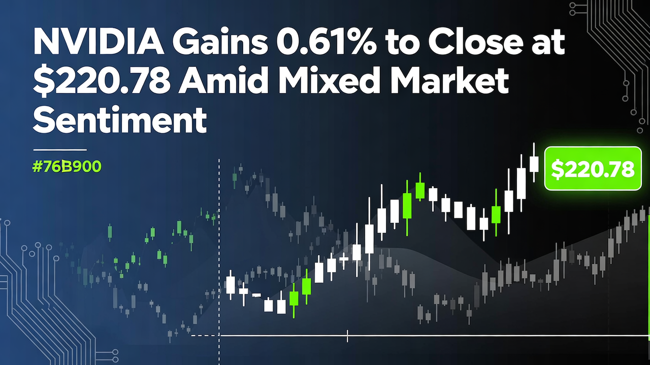 NVIDIA Gains 0.61% to Close at $220.78 Amid Mixed Market Sentiment