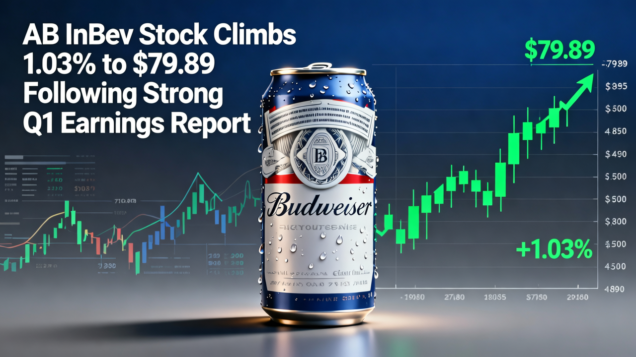 AB InBev Stock Climbs 1.03% to $79.89 Following Strong Q1 Earnings Report