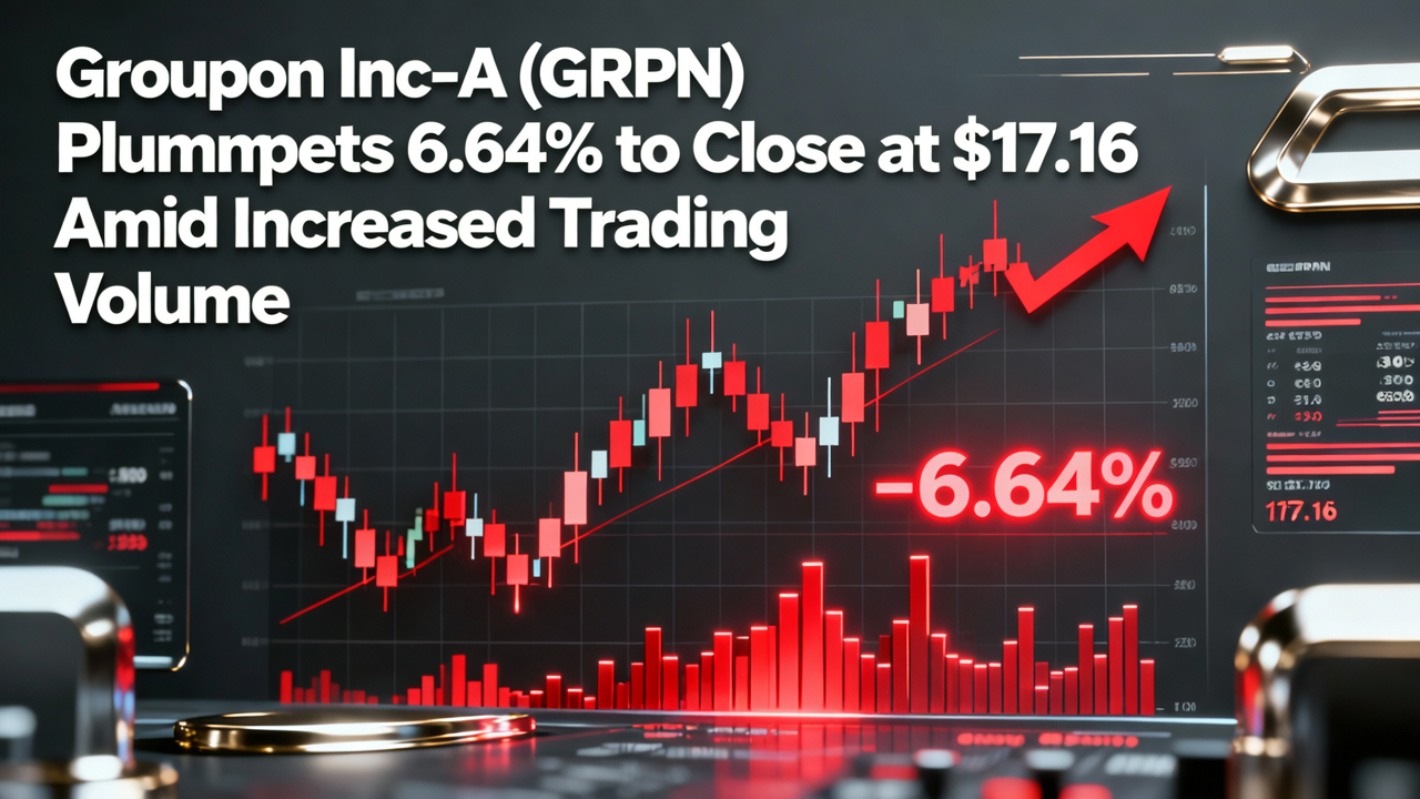 Groupon Inc-A (GRPN) Plummets 6.64% to Close at $17.16 Amid Increased Trading Volume