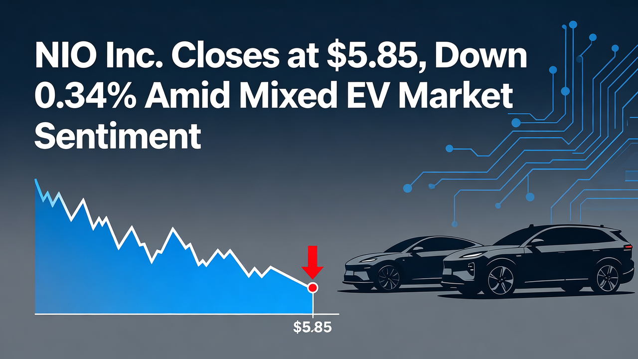NIO Inc. Closes at $5.85, Down 0.34% Amid Mixed EV Market Sentiment