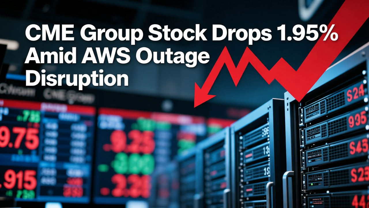 CME Group Stock Drops 1.95% Amid AWS Outage Disruption