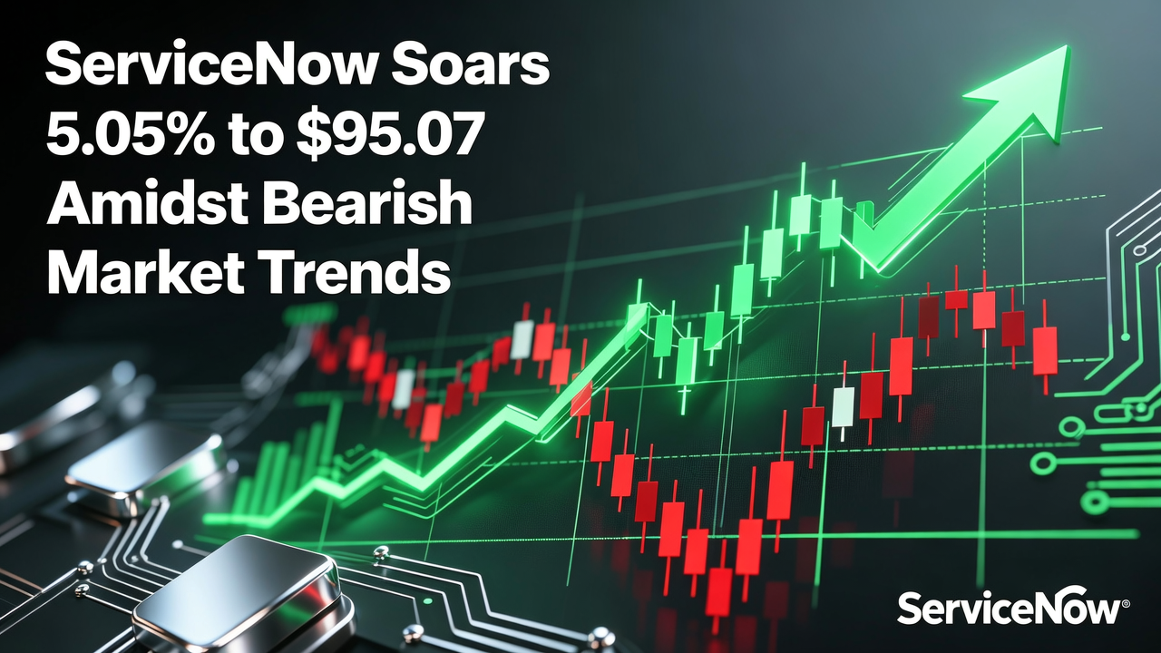 ServiceNow Soars 5.05% to $95.07 Amidst Bearish Market Trends