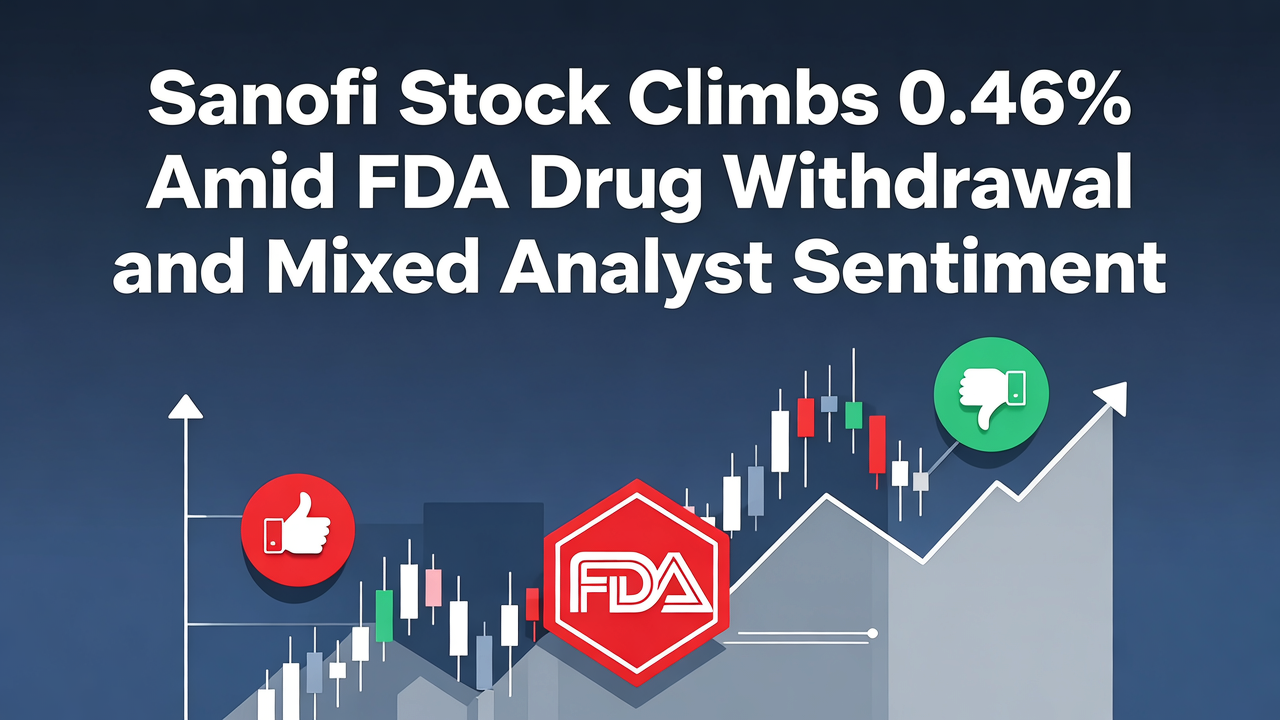 Sanofi Stock Climbs 0.46% Amid FDA Drug Withdrawal and Mixed Analyst Sentiment