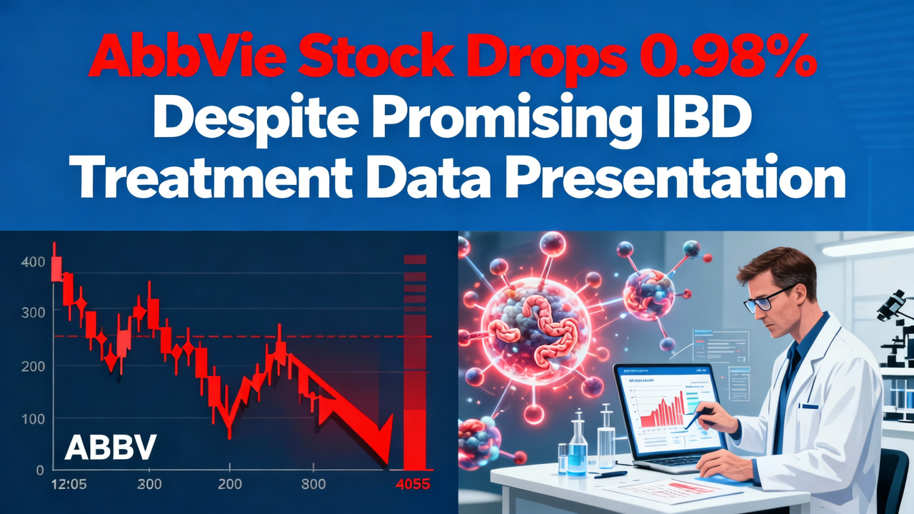 AbbVie Stock Drops 0.98% Despite Promising IBD Treatment Data Presentation