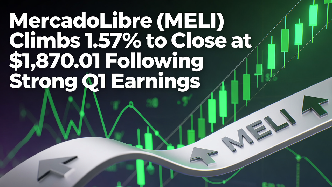 MercadoLibre (MELI) Climbs 1.57% to Close at $1,870.01 Following Strong Q1 Earnings