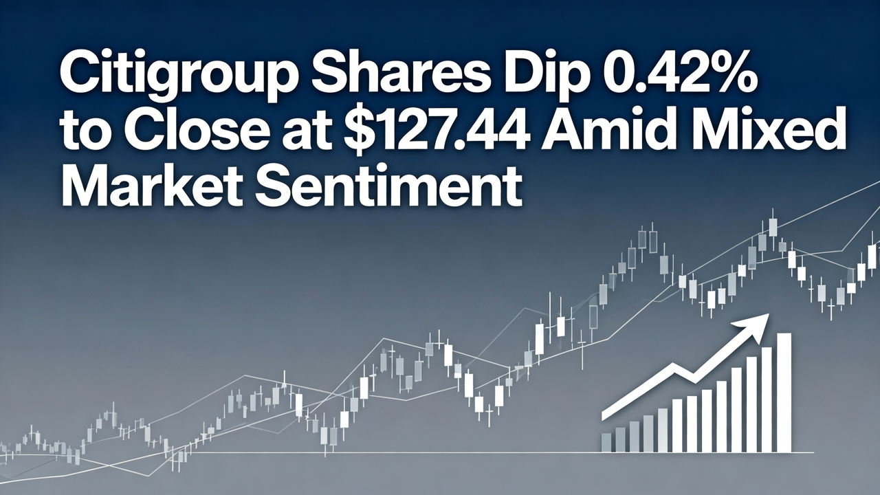 Citigroup Shares Dip 0.42% to Close at $127.44 Amid Mixed Market Sentiment