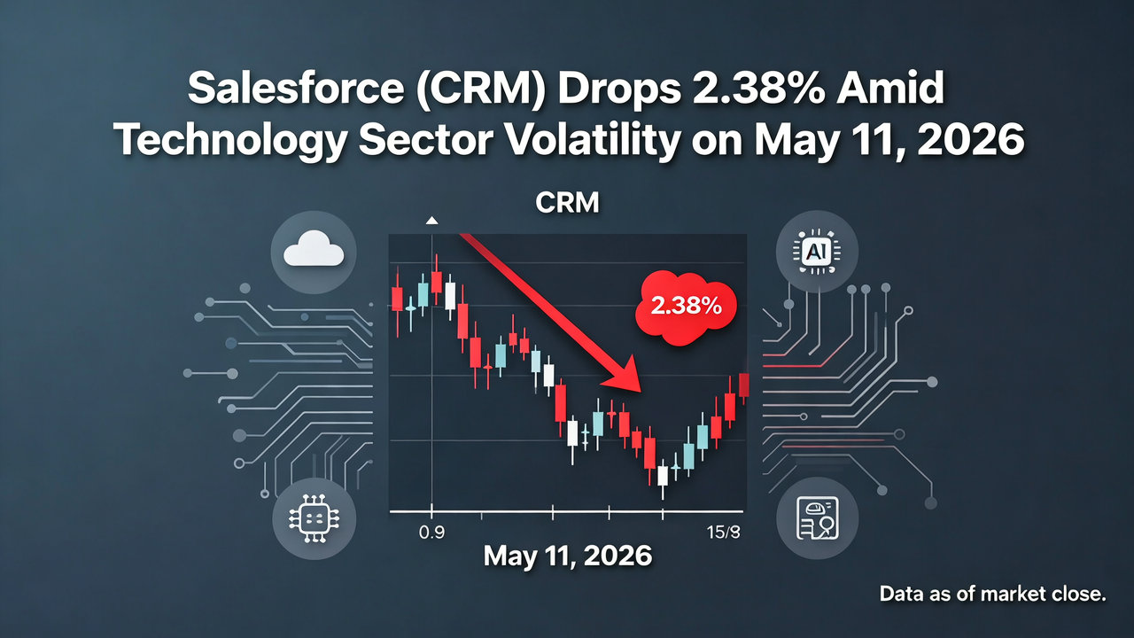 Salesforce (CRM) Drops 2.38% Amid Technology Sector Volatility on May 11, 2026