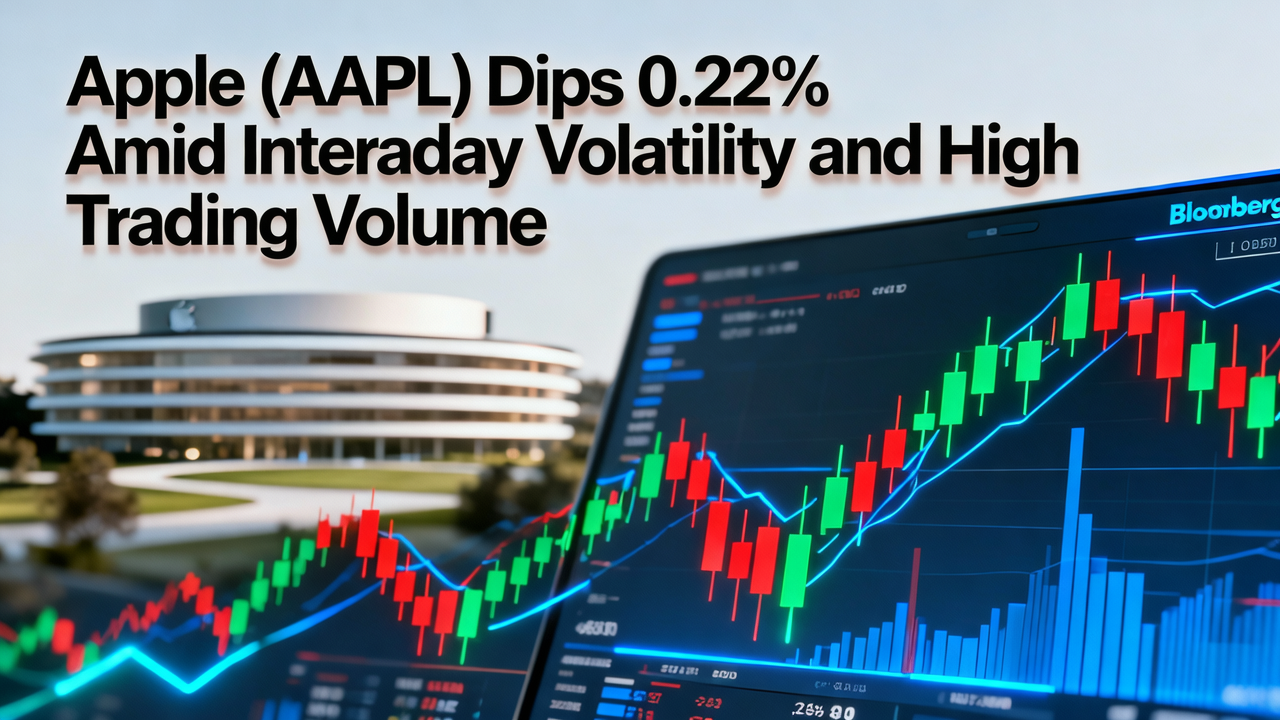 Apple (AAPL) Dips 0.22% Amid Intraday Volatility and High Trading Volume