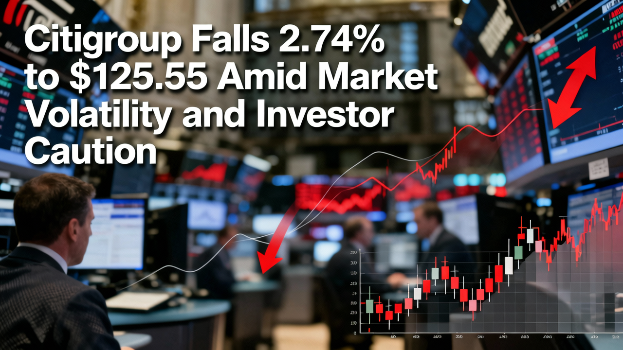 Citigroup Falls 2.74% to $125.55 Amid Market Volatility and Investor Caution