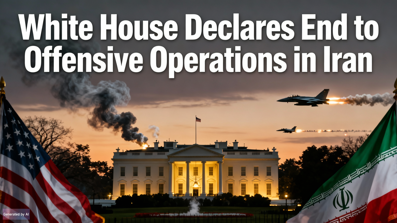 White House Declares End to Offensive Operations in Iran