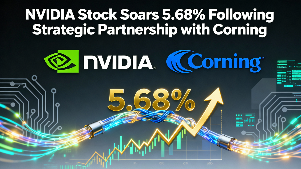 NVIDIA Stock Soars 5.68% Following Strategic Partnership with Corning