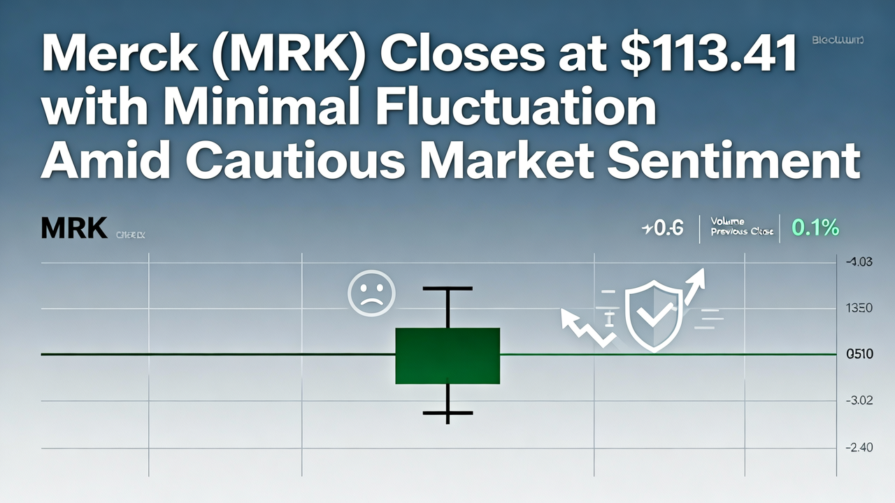 Merck (MRK) Closes at $113.41 with Minimal Fluctuation Amid Cautious Market Sentiment