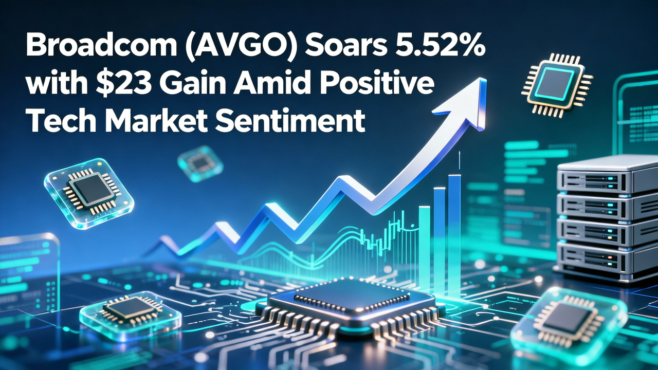 Broadcom (AVGO) Soars 5.52% with $23 Gain Amid Positive Tech Market Sentiment
