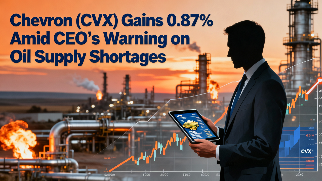 Chevron (CVX) Gains 0.87% Amid CEO's Warning on Oil Supply Shortages