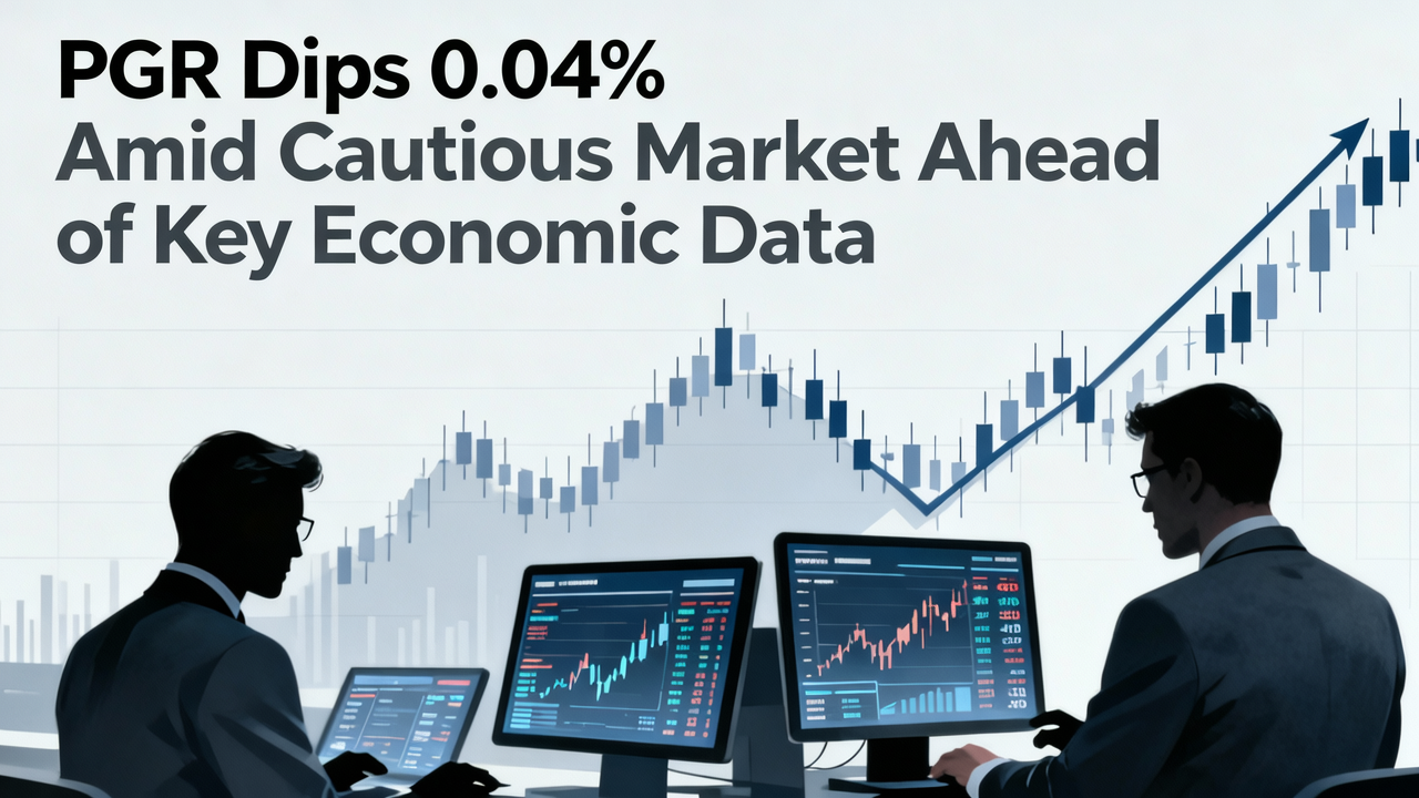 PGR Dips 0.04% Amid Cautious Market Ahead of Key Economic Data