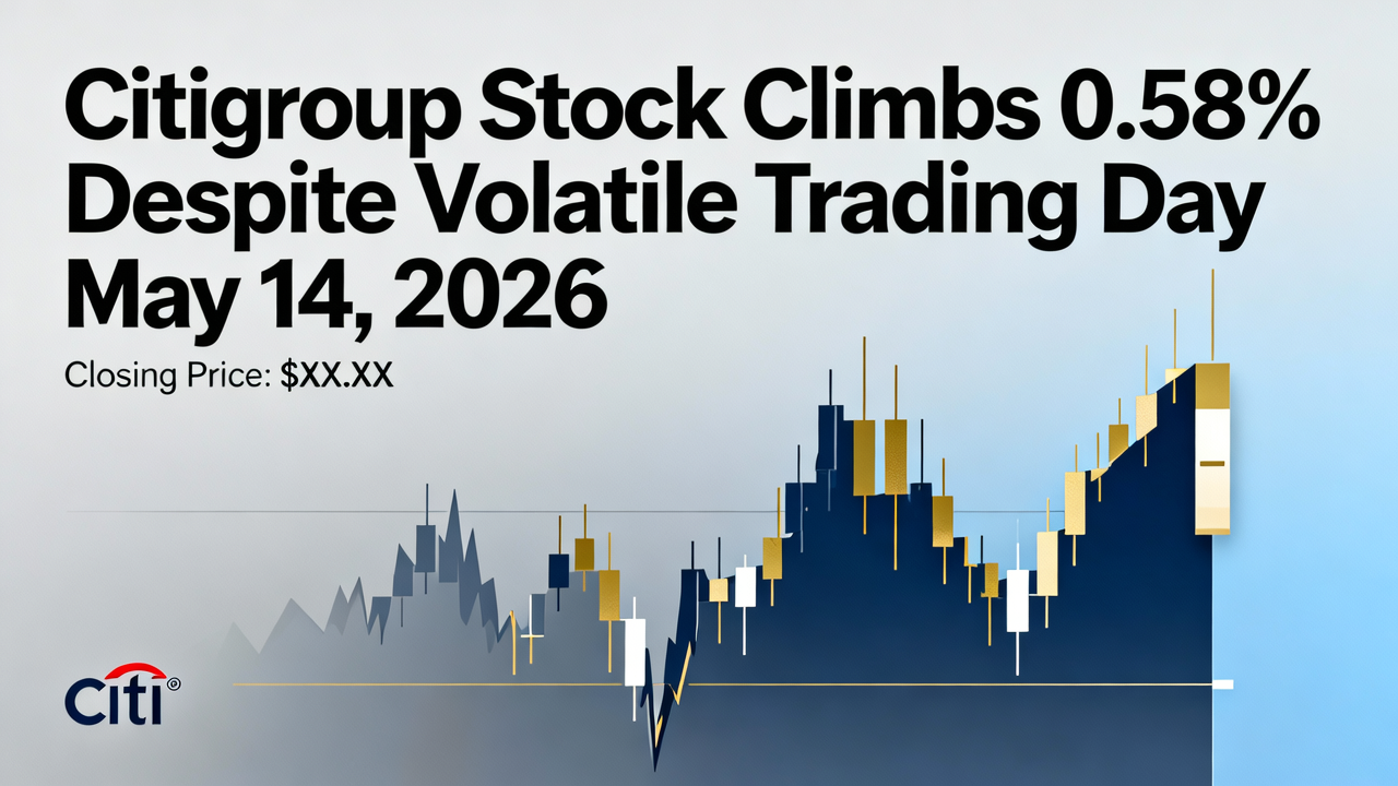 Citigroup Stock Climbs 0.58% Despite Volatile Trading Day on May 14, 2026