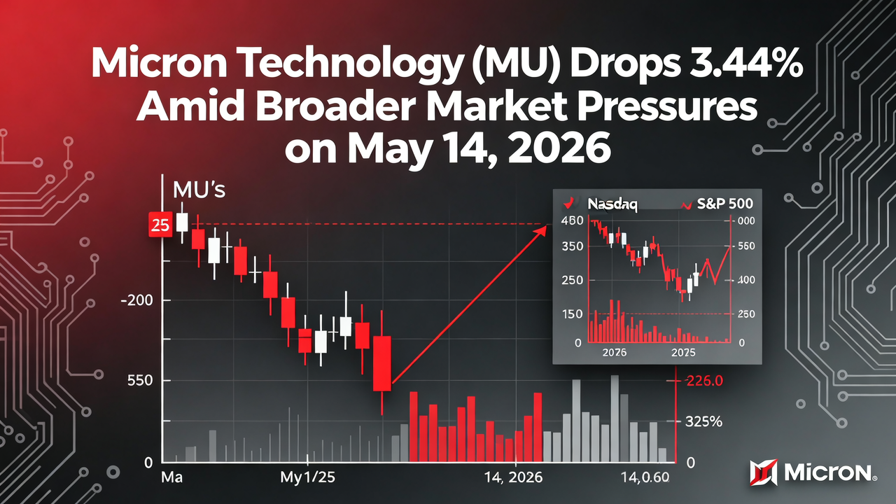 Micron Technology (MU) Drops 3.44% Amid Broader Market Pressures on May 14, 2026