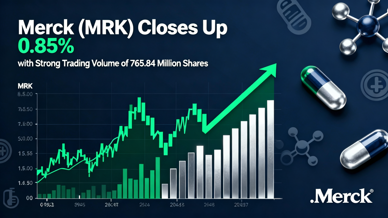 Merck (MRK) Closes Up 0.85% with Strong Trading Volume of 765.84 Million Shares