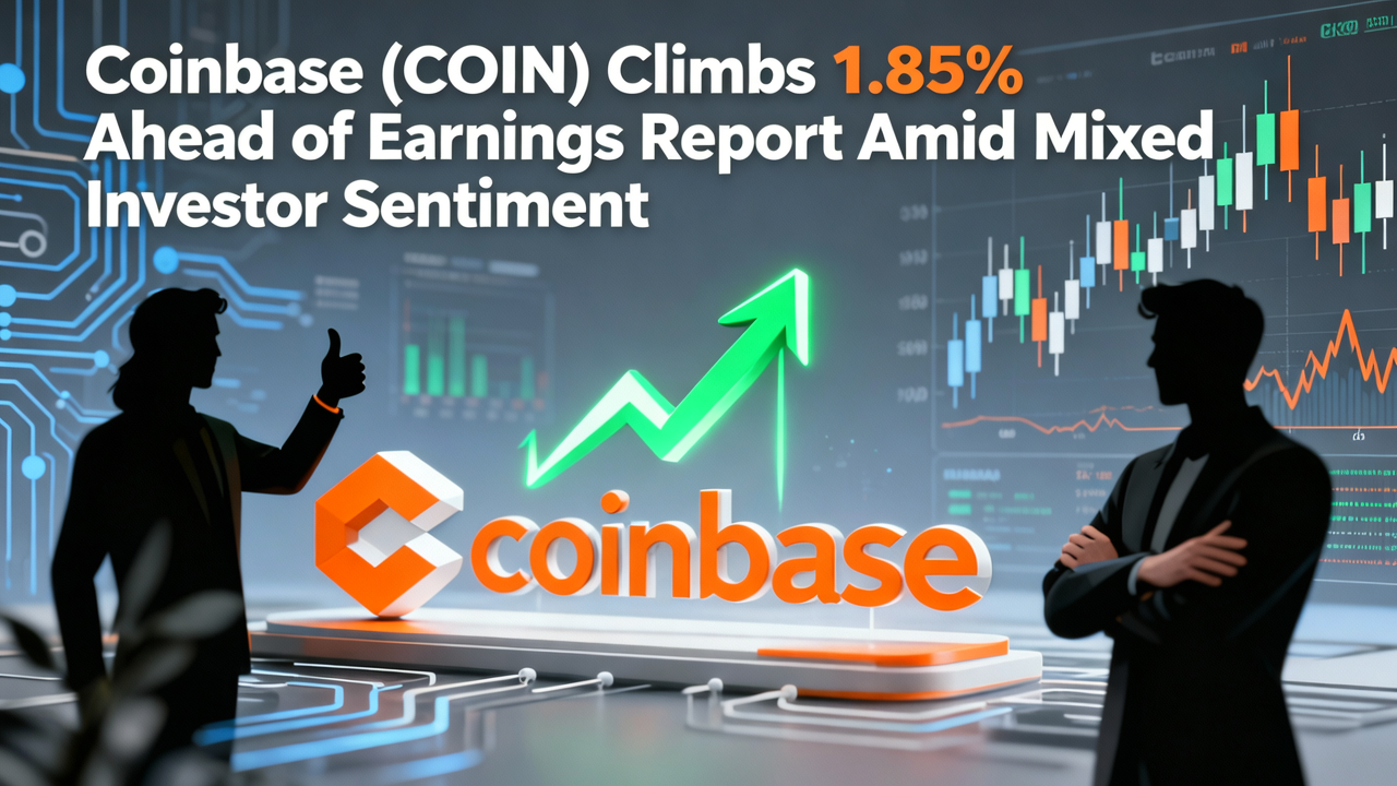 Coinbase (COIN) Climbs 1.85% Ahead of Earnings Report Amid Mixed Investor Sentiment