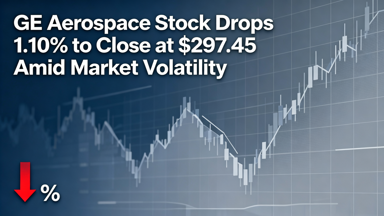 GE Aerospace Stock Drops 1.10% to Close at $297.45 Amid Market Volatility