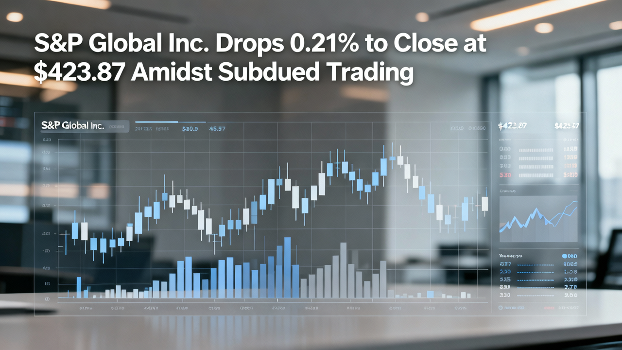 S&P Global Inc. Drops 0.21% to Close at $423.87 Amidst Subdued Trading