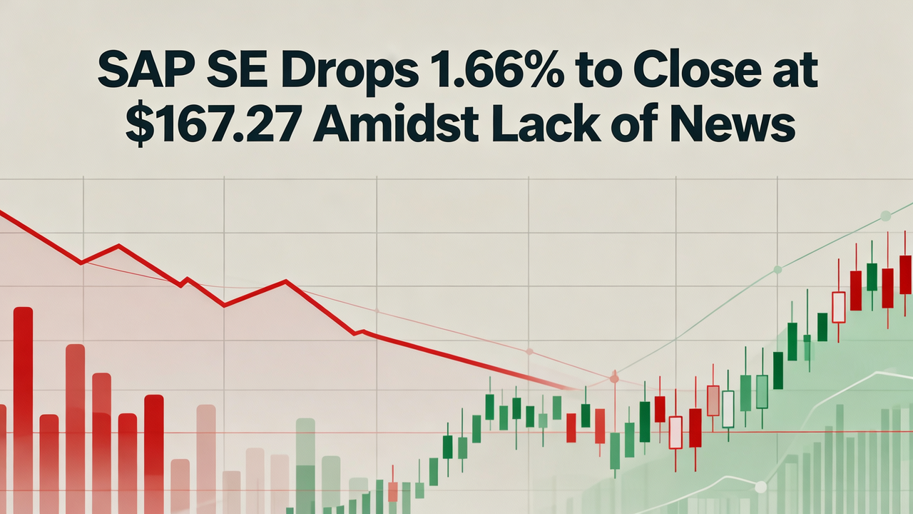 SAP SE Drops 1.66% to Close at $167.27 Amidst Lack of News