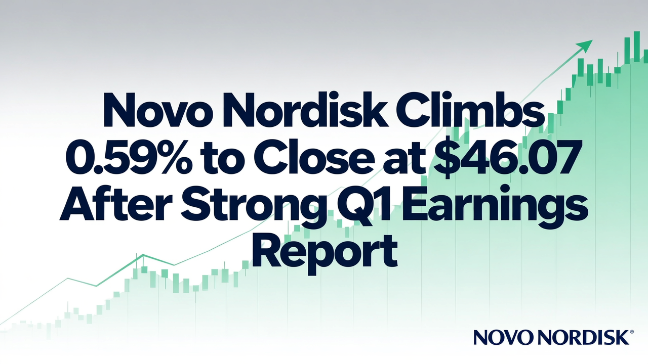 Novo Nordisk Climbs 0.59% to Close at $46.07 After Strong Q1 Earnings Report
