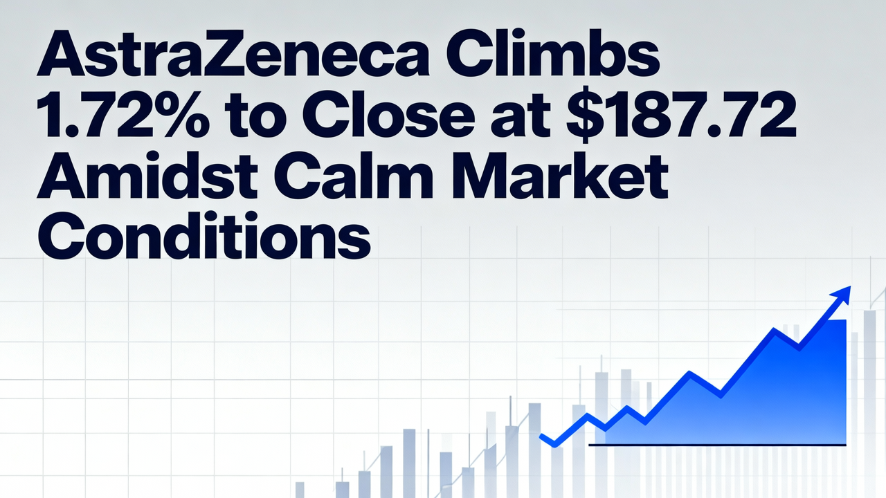 AstraZeneca Climbs 1.72% to Close at $187.72 Amidst Calm Market Conditions