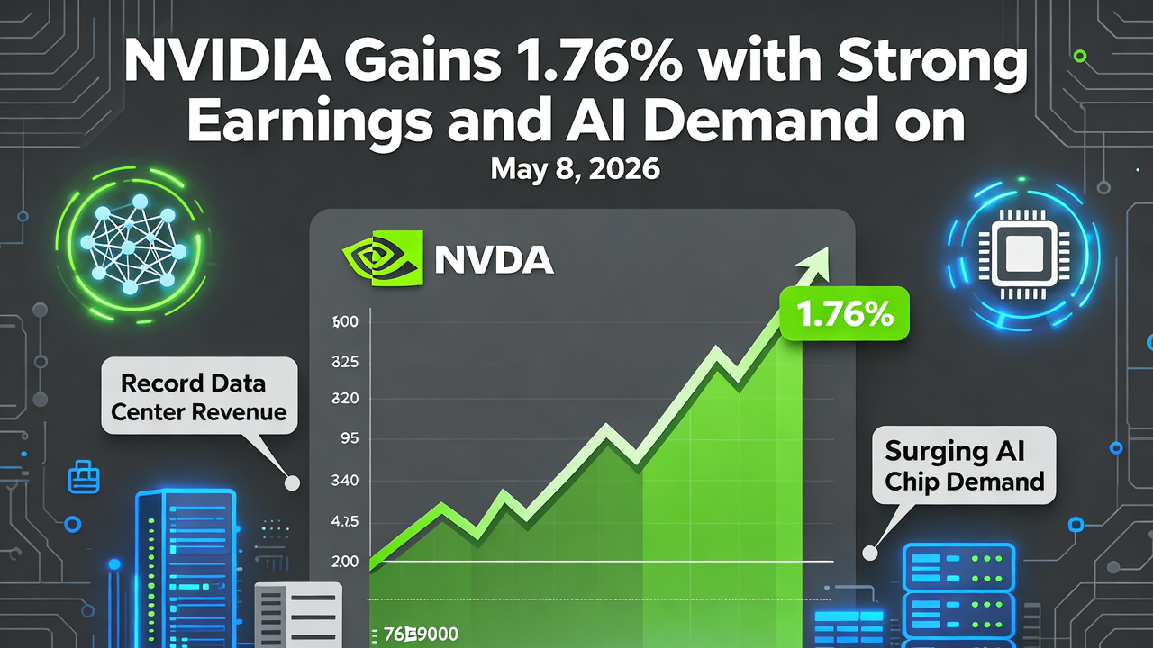 NVIDIA Gains 1.76% with Strong Earnings and AI Demand on May 8, 2026