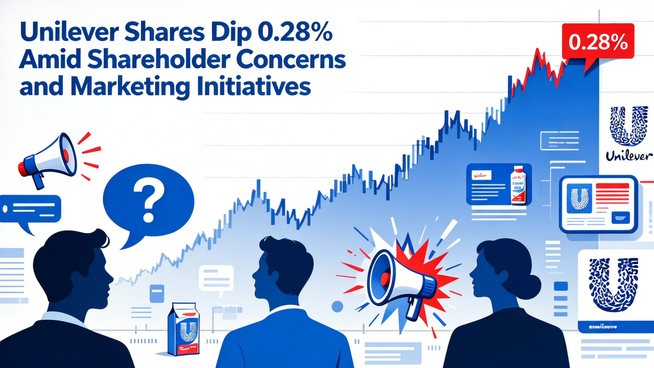 Unilever Shares Dip 0.28% Amid Shareholder Concerns and Marketing Initiatives