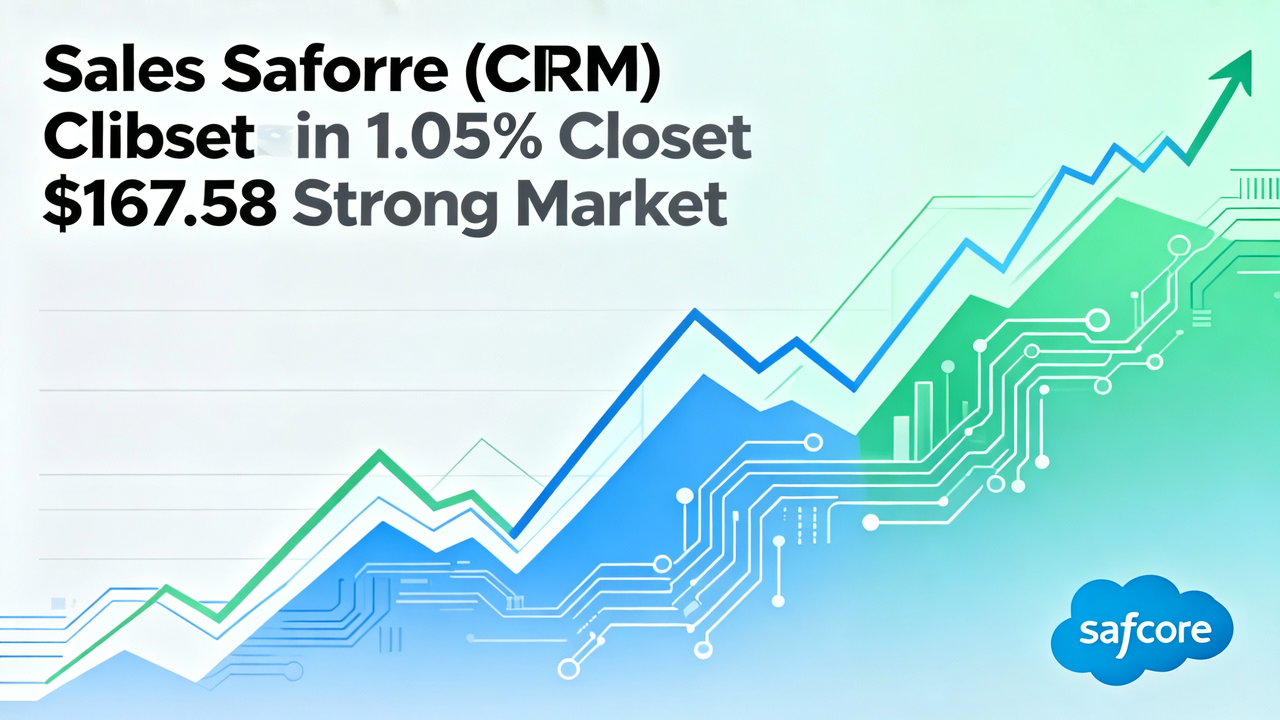 Salesforce (CRM) Climbs 1.05% to Close at $167.58 Amid Strong Market Sentiment