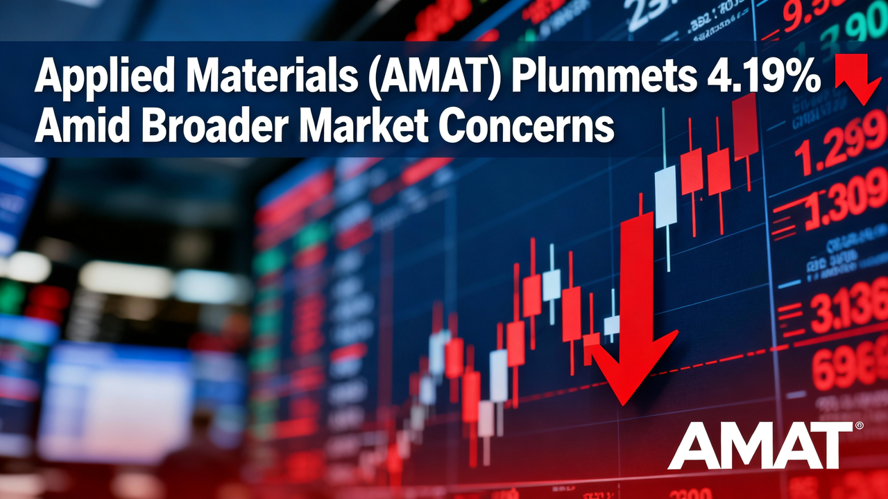 Applied Materials (AMAT) Plummets 4.19% Amid Broader Market Concerns